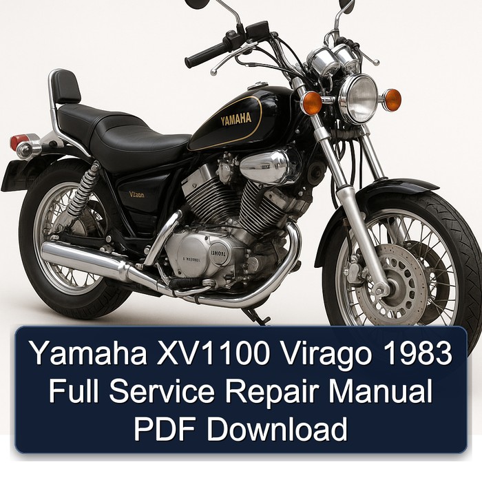 Yamaha XV1100 Virago 1983 Full Service Repair Manual PDF Download