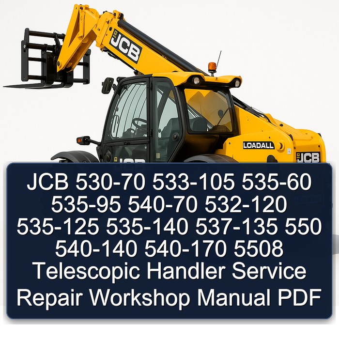JCB 530-70 533-105 535-60 535-95 540-70 532-120 535-125 535-140 537-135 550 540-140 540-170 5508 Telescopic Handler Service Repair Workshop Manual PDF