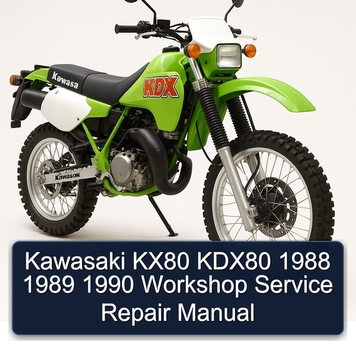 Kawasaki KX80 KDX80 1988 1989 1990 Workshop Service Repair Manual