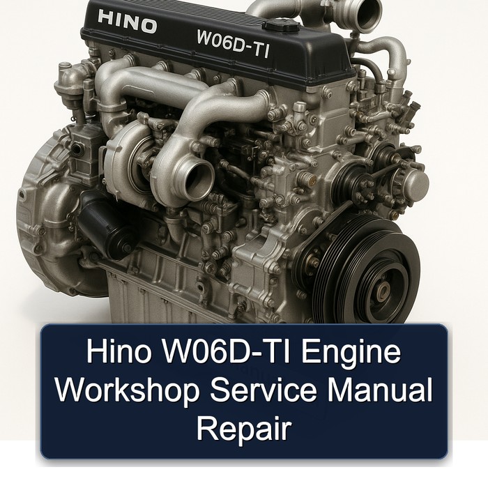 Hino W06D-TI Engine Workshop Service Manual Repair
