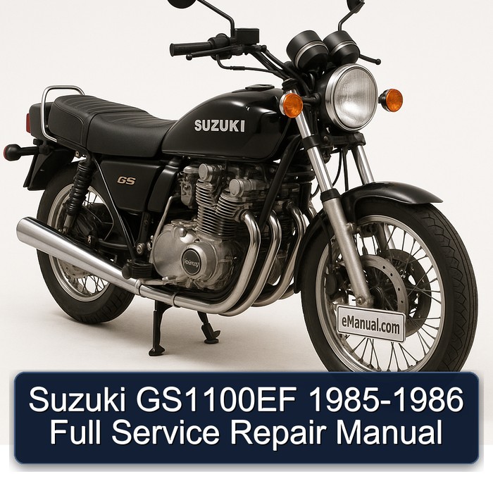 Suzuki GS1100EF 1985-1986 Full Service Repair Manual
