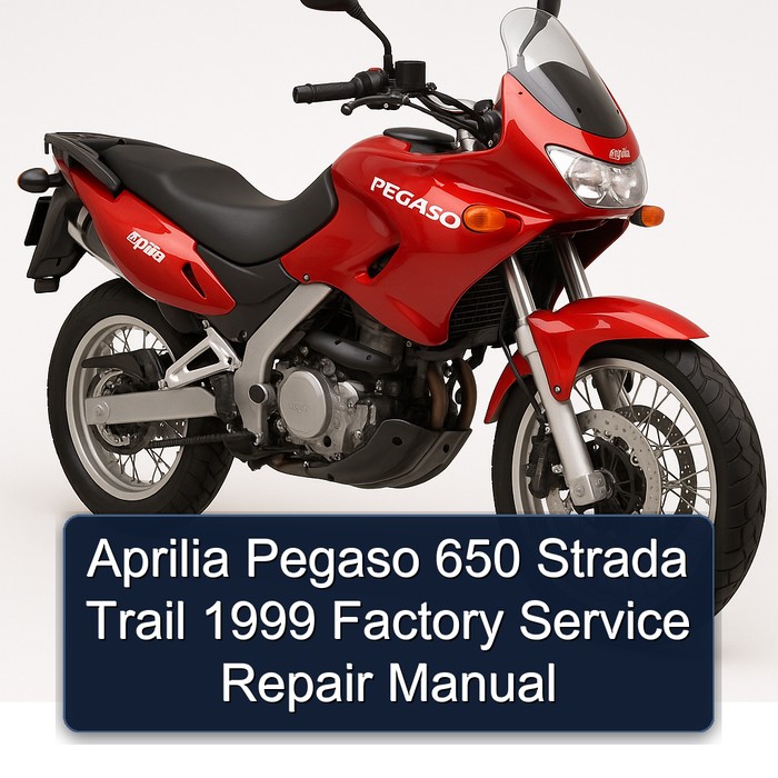 Aprilia Pegaso 650 Strada Trail 1999 Factory Service Repair Manual