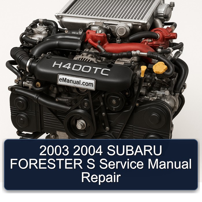 2003 2004 SUBARU FORESTER S Service Manual Repair