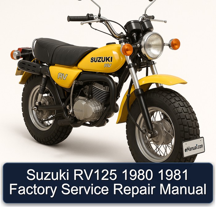 Suzuki RV125 1980 1981 Factory Service Repair Manual