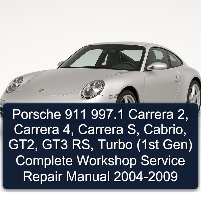 Porsche 911 997.1 Carrera 2, Carrera 4, Carrera S, Cabrio, GT2, GT3 RS, Turbo (1st Gen) Complete Workshop Service Repair Manual 2004-2009