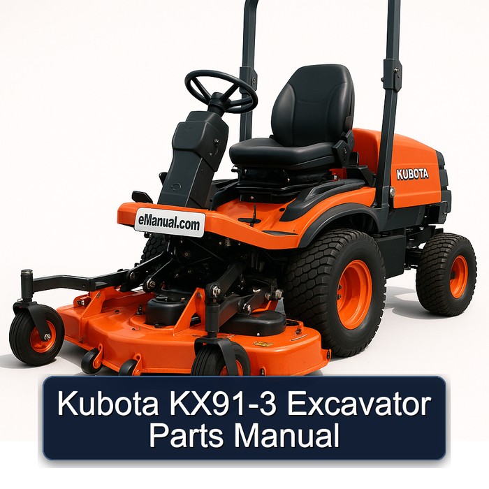 Kubota KX91-3 Excavator Parts Manual