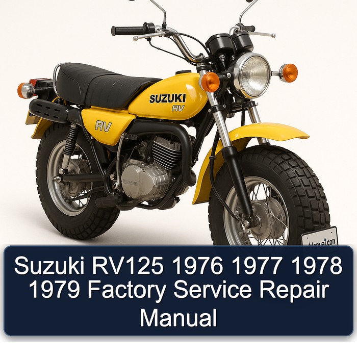 Suzuki RV125 1976 1977 1978 1979 Factory Service Repair Manual