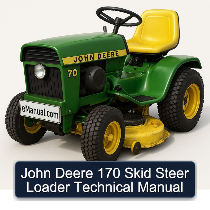 John Deere 170 Skid Steer Loader Technical Manual