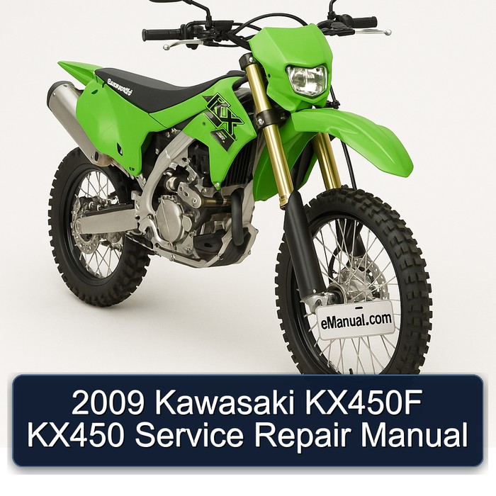 2009 Kawasaki KX450F KX450 Service Repair Manual