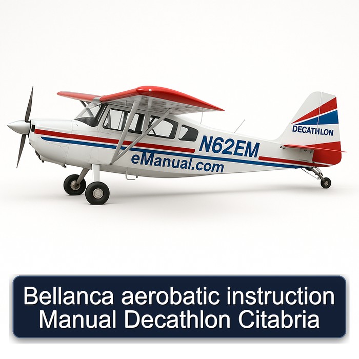 Bellanca aerobatic instruction Manual Decathlon Citabria