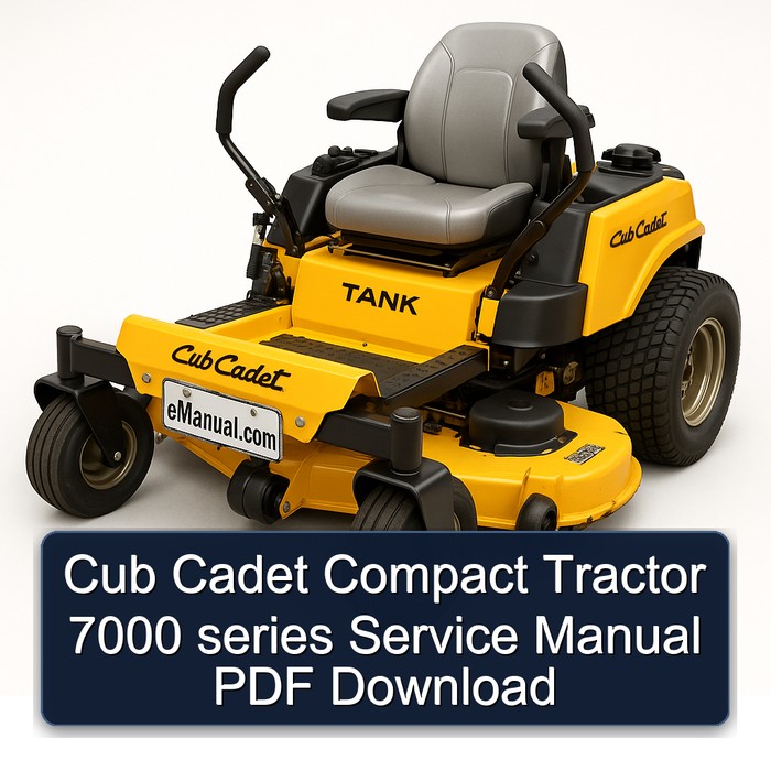 Cub Cadet Compact Tractor 7000 series Service Manual PDF Download