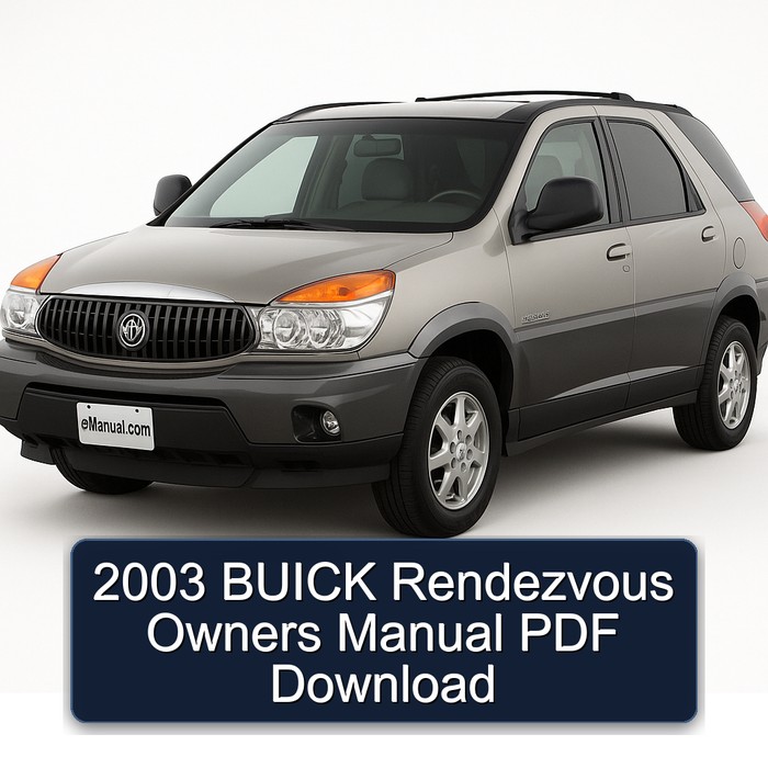 2003 BUICK Rendezvous Owners Manual PDF Download