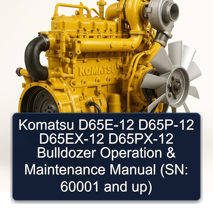 Komatsu D65E-12 D65P-12 D65EX-12 D65PX-12 Bulldozer Operation & Maintenance Manual (SN: 60001 and up)