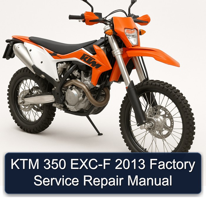 KTM 350 EXC-F 2013 Factory Service Repair Manual