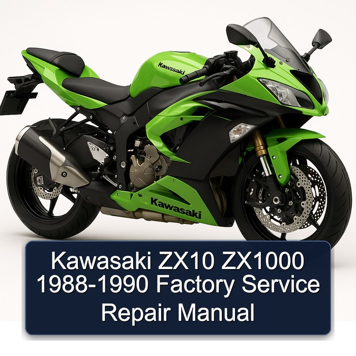 Kawasaki ZX10 ZX1000 1988-1990 Factory Service Repair Manual