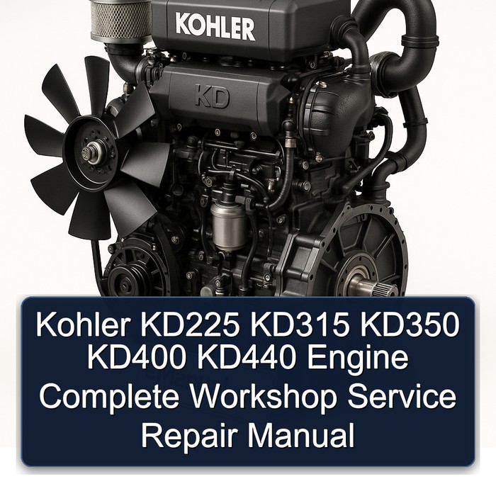 Kohler KD225 KD315 KD350 KD400 KD440 Engine Complete Workshop Service Repair Manual