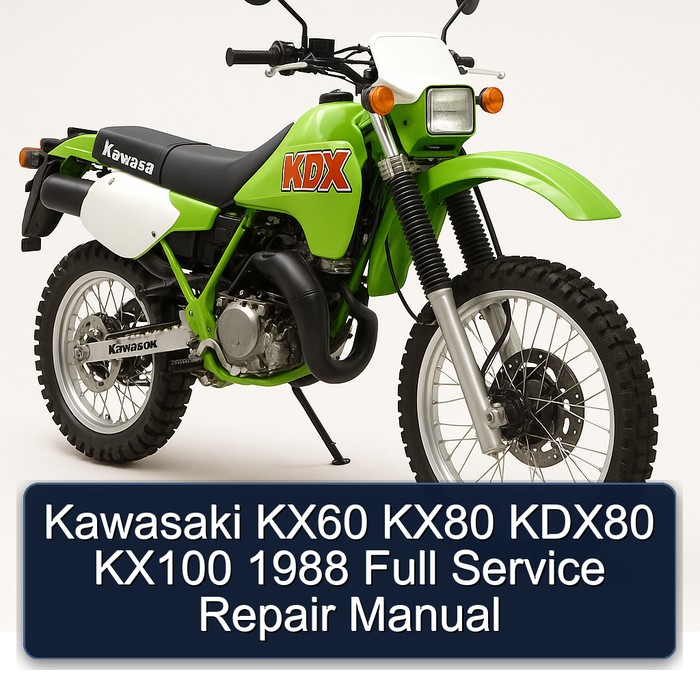 Kawasaki KX60 KX80 KDX80 KX100 1988 Full Service Repair Manual