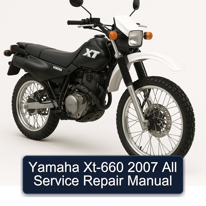 Yamaha Xt-660 2007 All Service Repair Manual