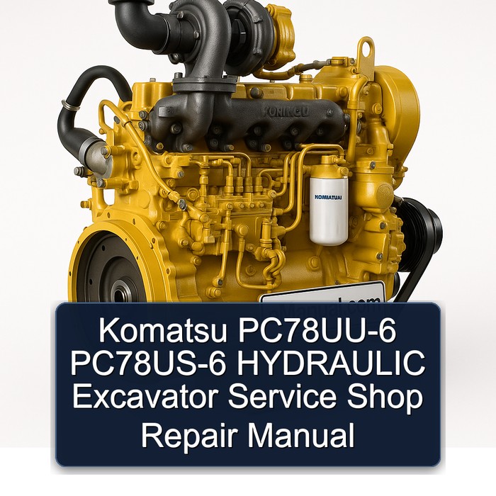 Komatsu PC78UU-6 PC78US-6 HYDRAULIC Excavator Service Shop Repair Manual