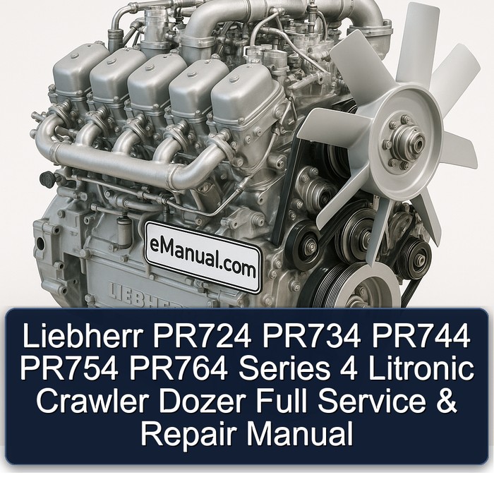 Liebherr PR724 PR734 PR744 PR754 PR764 Series 4 Litronic Crawler Dozer Full Service & Repair Manual
