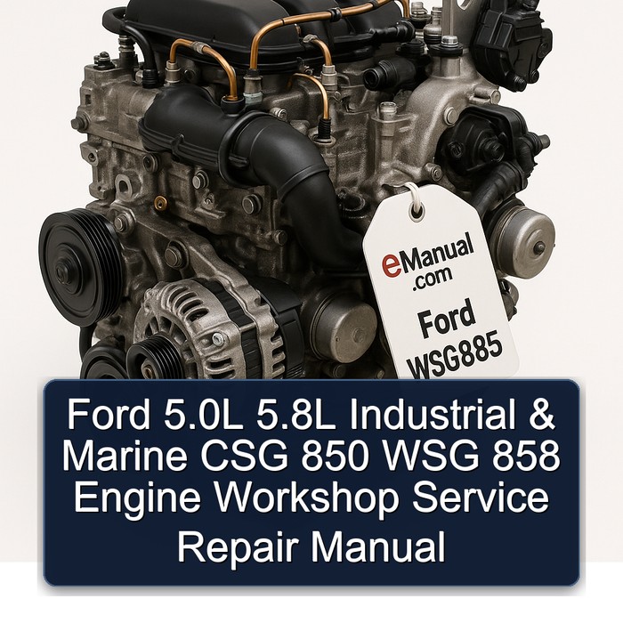 Ford 5.0L 5.8L Industrial & Marine CSG 850 WSG 858 Engine Workshop Service Repair Manual