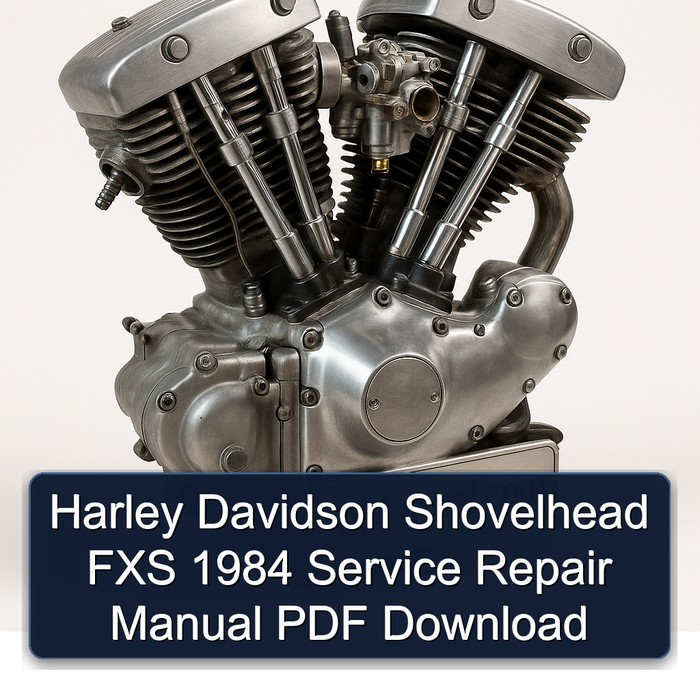 Harley Davidson Shovelhead FXS 1984 Service Repair Manual PDF Download