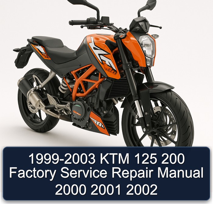 1999-2003 KTM 125 200 Factory Service Repair Manual 2000 2001 2002