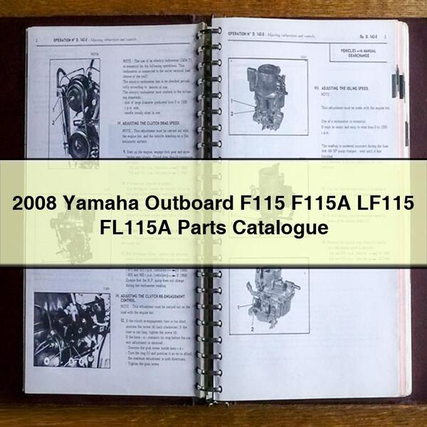 2008 Yamaha Outboard F115 F115A LF115 FL115A Parts Catalogue