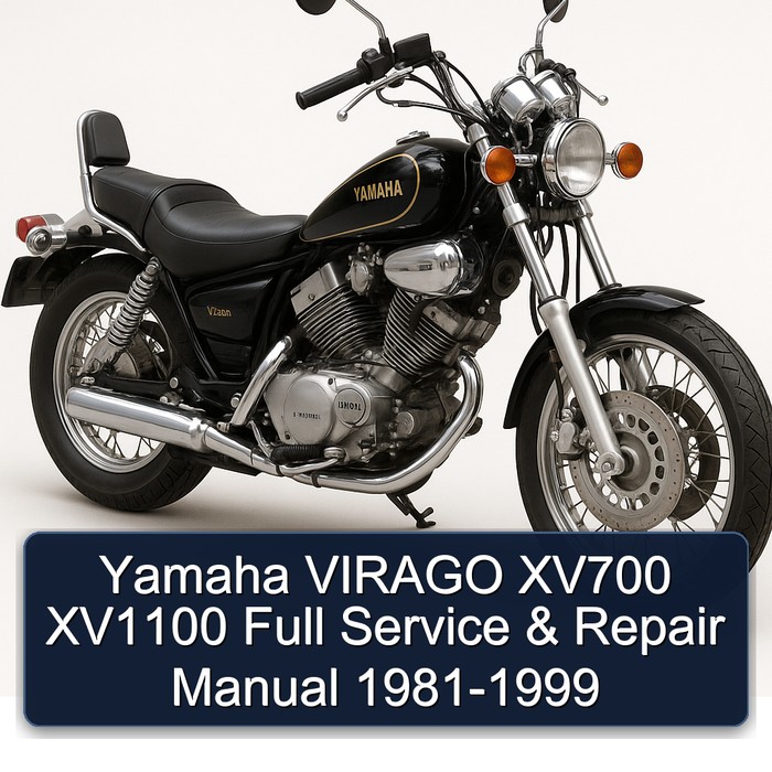 Yamaha VIRAGO XV700 XV1100 Full Service & Repair Manual 1981-1999